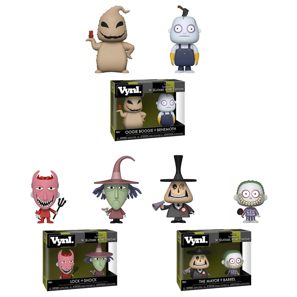 Funko Vynl. Figures 2-Packs - Nightmare Before Christmas S2 - SET OF 3