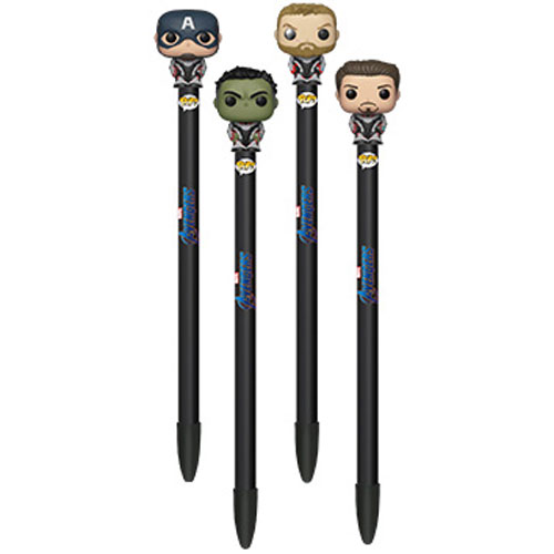 Funko Collectible Pens with Toppers - Marvel's Avengers: Endgame - SET OF 4 (Thor, Hulk, Cap +1)