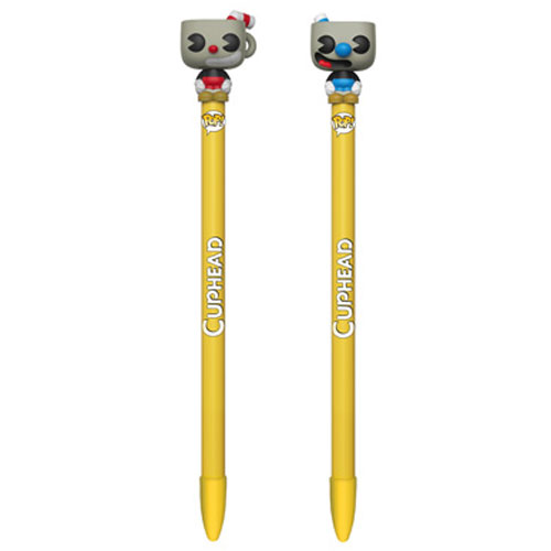 Funko Collectible Pens with Topper - Cuphead - SET OF 2 (Cuphead & Mugman)