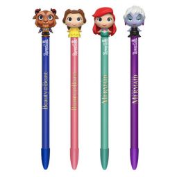Funko Collectible Pens with Topper - Disney Series 1 - SET OF 4 (Ariel, Ursula, Belle & Beast) Funko Collectible Pens with Topper - Disney Series 1 - SET OF 4 (Ariel, Ursula, Belle & Beast)