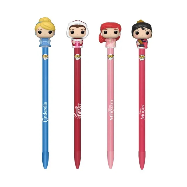 Funko Collectible Pens with Topper - Disney Princesses S3 - SET OF 4 (Mulan, Belle +1)(Ships TBD)