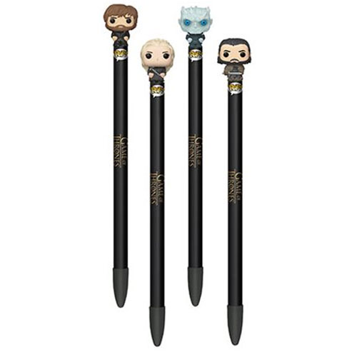 Funko Collectible Pen with Topper - Game of Thrones - SET OF 4 (Jon, Tyrion, Daenerys +1)