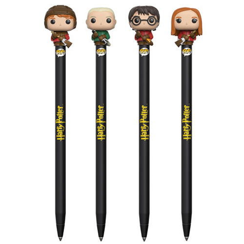 Funko Collectible Pen with Topper - Harry Potter Series 2 - SET OF 4 (Quidditch)