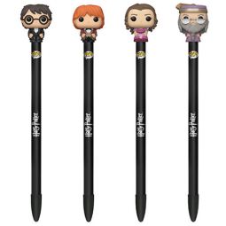 Funko Collectible Pens with Topper - Harry Potter S3 - SET OF 4 (Dumbledore, Hermione +2)