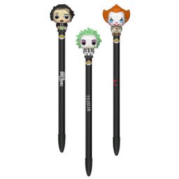 Funko Collectible Pens with Topper - Horror Series 2 - SET OF 3 (Pennywise, Beetlejuice +1)