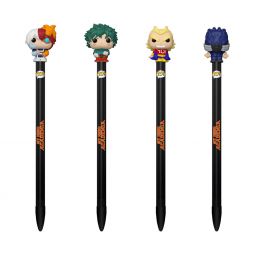 Funko Collectible Pens with Topper - My Hero Academia - SET OF 4 (Deku, Todoroki +2)