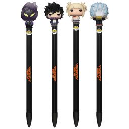 Funko Collectible Pens with Topper - My Hero Academia S2 - SET OF 4 (Tomura, Kurogiri, Dabi & Himiko