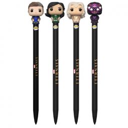 Funko Collectible Pens with Topper - Marvel Eternals S1 - SET OF 4 (Ikaris, Kro, Sersi & Thena)
