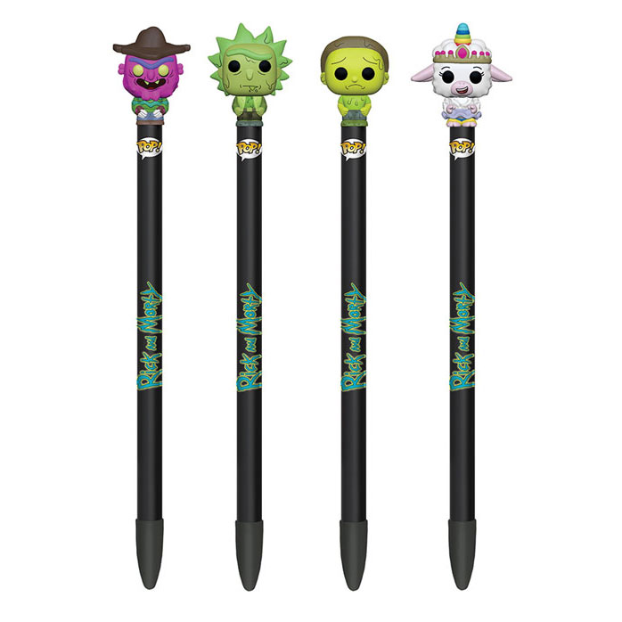 Funko Collectible Pens with Topper - Rick & Morty S2 - SET OF 4