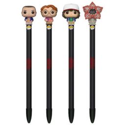 Funko Collectible Pens with Topper - Stranger Things - SET OF 4 (Eleven, Demogorgon, Barb & Dustin) Funko Collectible Pens with Topper - Stranger Things - SET OF 4 (Eleven, Demogorgon, Barb & Dustin)