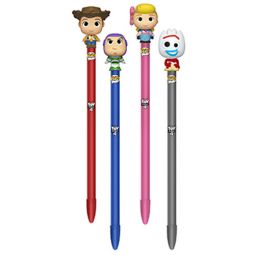 Funko Collectible Pens with Topper - Toy Story 4 S1 - SET OF 4 (Forky, Woody, Buzz & Bo Peep)