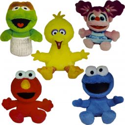 TY Beanie Babies - SET OF 5 SESAME STREET (Oscar, Elmo, Big Bird +2)(Pre-order ships Spring)