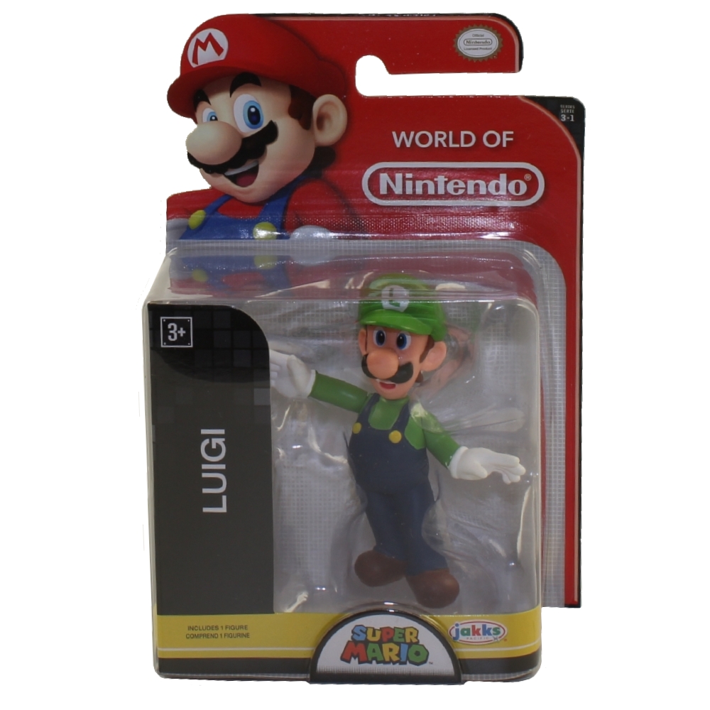 Jakks Pacific Toys - World of Nintendo Wave 16 Figure - LUIGI (Super Mario)(2.5 inch)