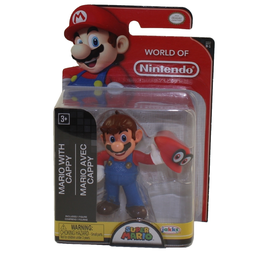 Jakks Pacific Toys - World of Nintendo Wave 16 Figure - MARIO WITH CAPPY (Super Mario)(2.5 inch)