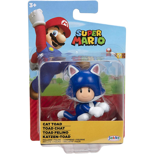 Jakks Pacific Toys - Super Mario Nintendo Figure - CAT TOAD (2 inch)
