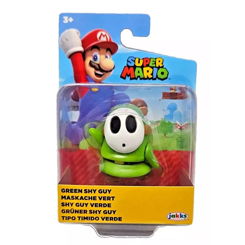 Jakks Pacific Toys - Super Mario Nintendo Figure - GREEN SHY GUY (2 inch)
