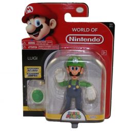 Jakks Pacific Toys - World of Nintendo Wave 13 Figure - LUIGI w/ Green Shell (Super Mario)(4 inch) Jakks Pacific Toys - World of Nintendo Wave 13 Figure - LUIGI w/ Green Shell (Super Mario)(4 inch)
