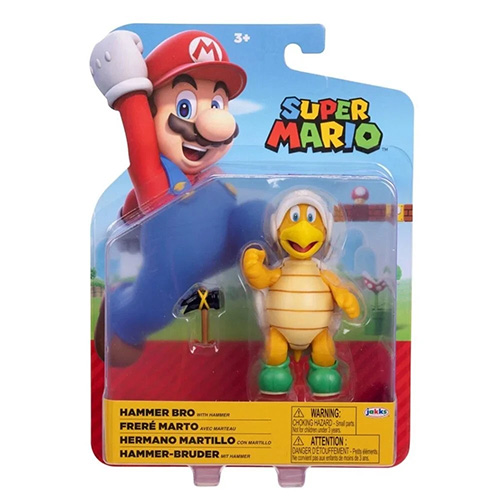 Jakks Pacific Toys - Super Mario Figure Pack - HAMMER BRO with Hammer (4 inch)