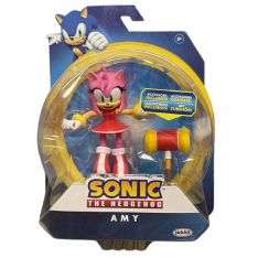 Jakks Pacific Toys - Sonic the Hedgehog Articulated Figure Set - AMY w/ Piko Piko Hammer [4 inch]