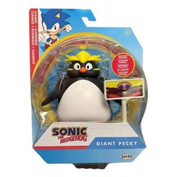 Jakks Pacific Toys - Sonic the Hedgehog Articulated Figure Set - GIANT PECKY w/ Goal Post [4 inch]