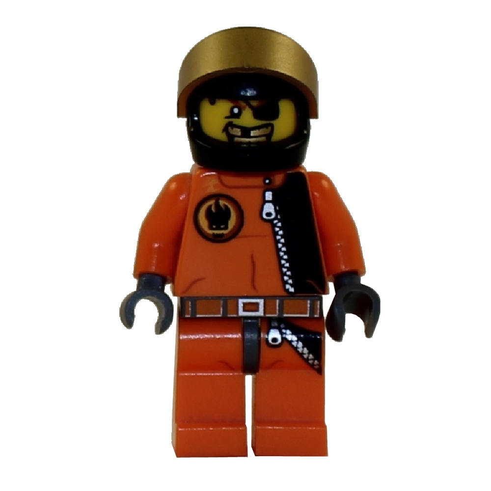 LEGO Minifigure - Agents - GOLD TOOTH w/ Helmet & Visor