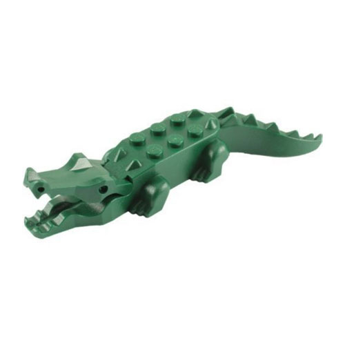 LEGO Animal Minifigure - CROCODILE (Dark Green)