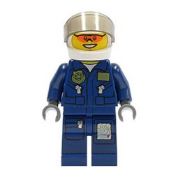 LEGO Minifigure - City - FOREST POLICE (Helicopter Pilot)