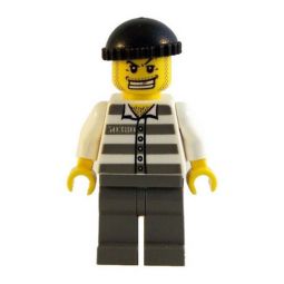 LEGO Minifigure - City - JAIL PRISONER (Gold Tooth)