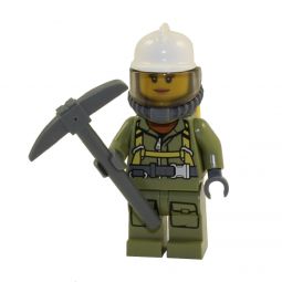 LEGO Minifigure - City - VOLCANO EXPLORER with Pickaxe (Female)