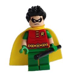 LEGO Minifigure - DC Comics Super Heroes - ROBIN with Baton