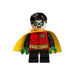LEGO Minifigure - DC Comics Super Heroes - ROBIN with Yellow Cape (Short Legs)