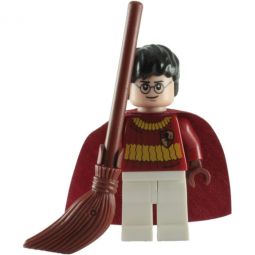 LEGO Minifigure - Harry Potter - HARRY POTTER with Broom (Quidditch Uniform)