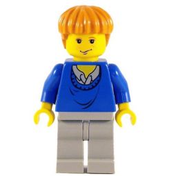 LEGO Minifigure - Harry Potter - RON WEASLEY (Yellow Version with Blue Sweater)