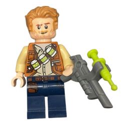 LEGO Minifigure - Jurassic World - OWEN GRADY (Lime Green Canisters)