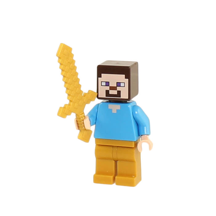LEGO Minifigure - Minecraft - STEVE with Gold Legs and Golden Sword:  BBToyStore.com - Toys, Plush, Trading Cards, Action Figures & Games online  retail store shop sale