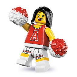 LEGO - Minifigures Series 8 - RED CHEERLEADER