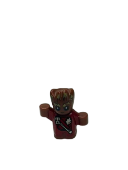 LEGO Minifigure - Marvel Super Heroes - BABY GROOT (Dark Red Jumpsuit)