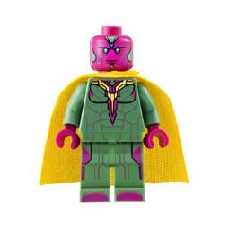 LEGO Minifigure - Marvel Super Heroes - VISION (Azure Spot on Forehead)