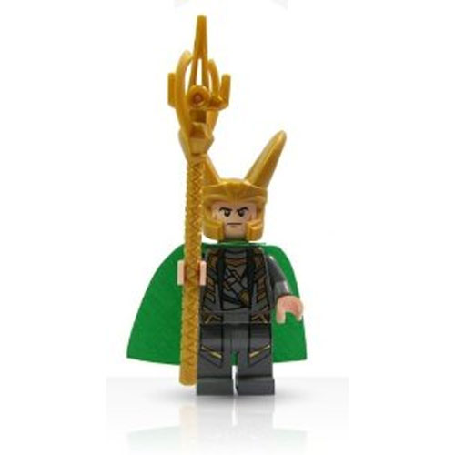 LEGO Minifigure - Marvel Super Heroes - LOKI with Staff