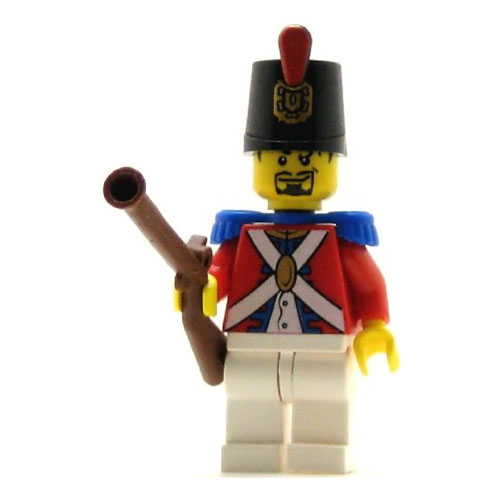 LEGO Minifigure - Pirates - IMPERIAL SOLDIER with Hat & Rifle