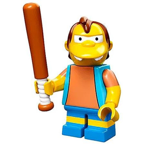 LEGO Minifigure - The Simpsons - NELSON MUNTZ with Baseball Bat