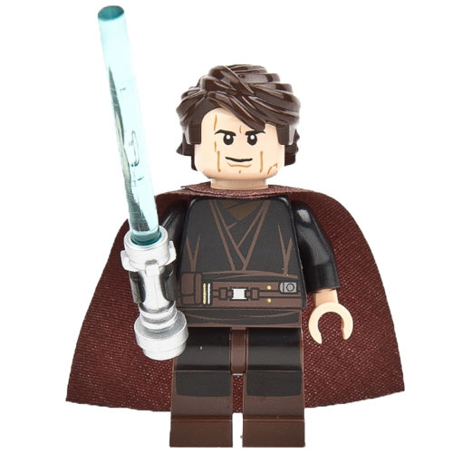 LEGO Minifigure - Star Wars - ANAKIN SKYWALKER with Lightsaber (Sith Face)