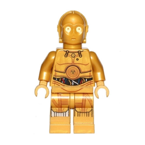 LEGO Minifigure - Star Wars - C-3PO (Colorful Wires - Patterned Legs)