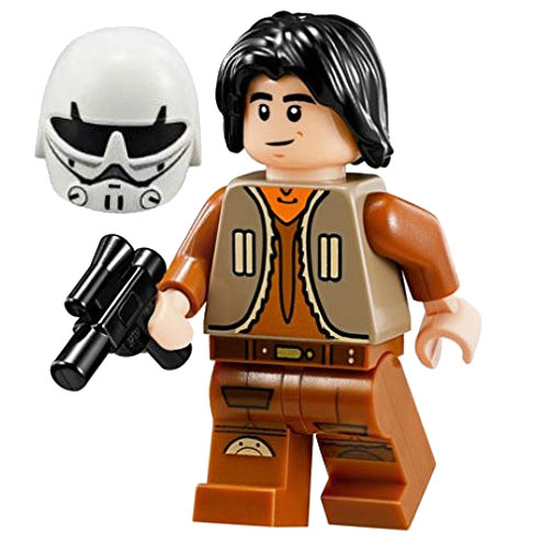 LEGO Minifigure - Star Wars - EZRA BRIDGER with Helmet & Blaster