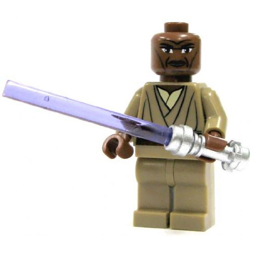 LEGO Minifigure - Star Wars - MACE WINDU with Lightsaber (Clone Wars)