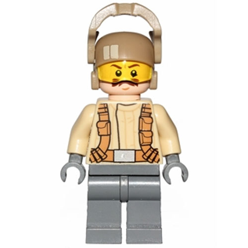 LEGO Minifigure - Star Wars - RESISTANCE TROOPER (Male - Mustache)