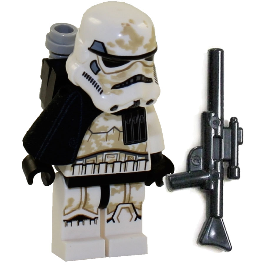 LEGO Minifigure - Star Wars - SANDTROOPER with Backpack & Rifle (Ammo Pouch)