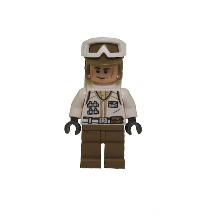 LEGO Minifigure - Star Wars - HOTH REBEL TROOPER w/ Backpack (White Uniform)