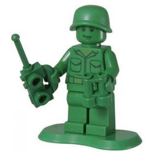 LEGO Minifigure - Toy Story - GREEN ARMY MAN Scout with Radio & Binoculars