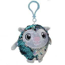 License 2 Play - Shimmeez Sequin Plush - LAMB (Blue & Silver)(Plastic Key Clip - 3.5 inch)